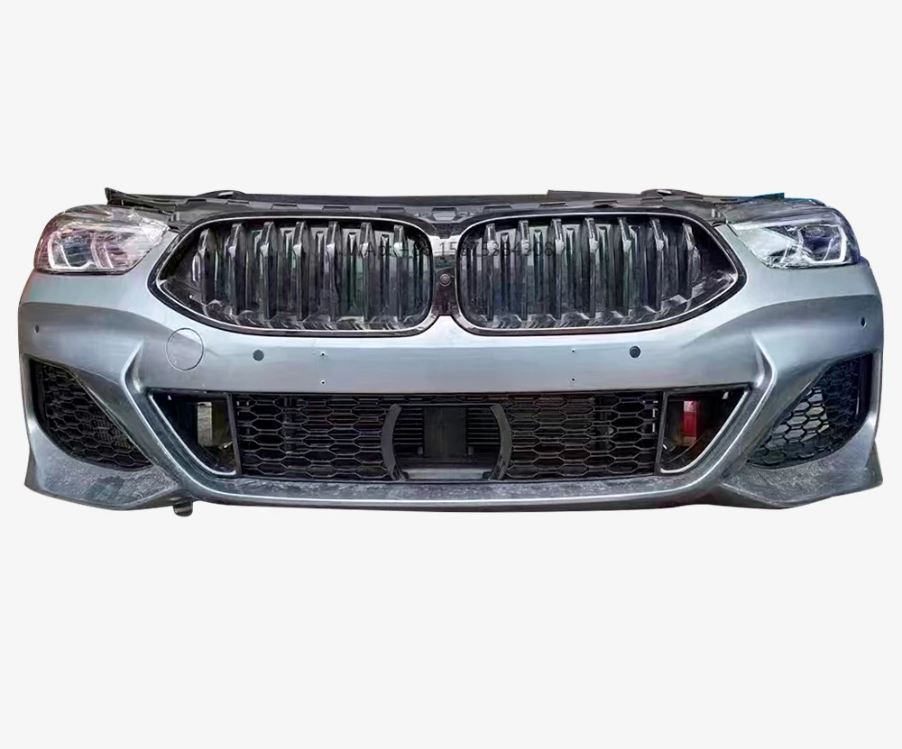 Front bumper of 2022  8 Series G15 New Red Front Bumper Plastic Body Kit with Clips Replacement and Repair Item From Germany