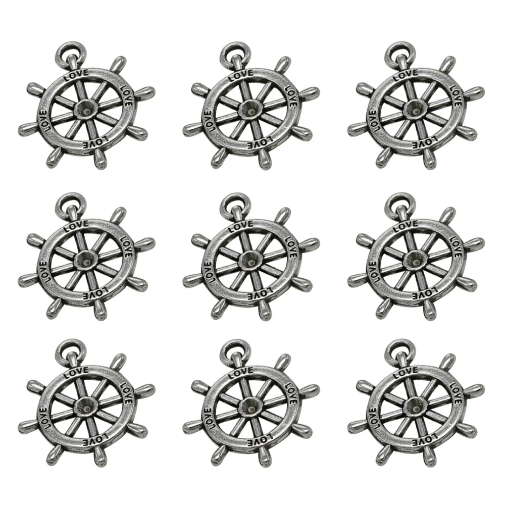 

50pcs Anchor Shape Alloy Pendant Charm Silver DIY Jewelry Making Crafts Gifts Necklace Bracelet Earrings Accessories