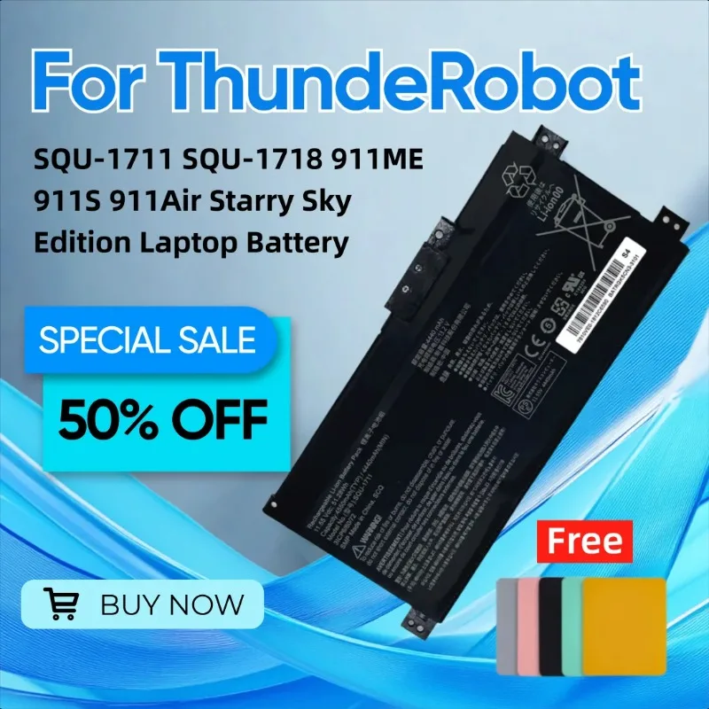 

Для ThundeRobot SQU-1711 SQU-1718 911ME 911S 911Air Starry Sky Edition аккумулятор для ноутбука подарок коврик для мыши