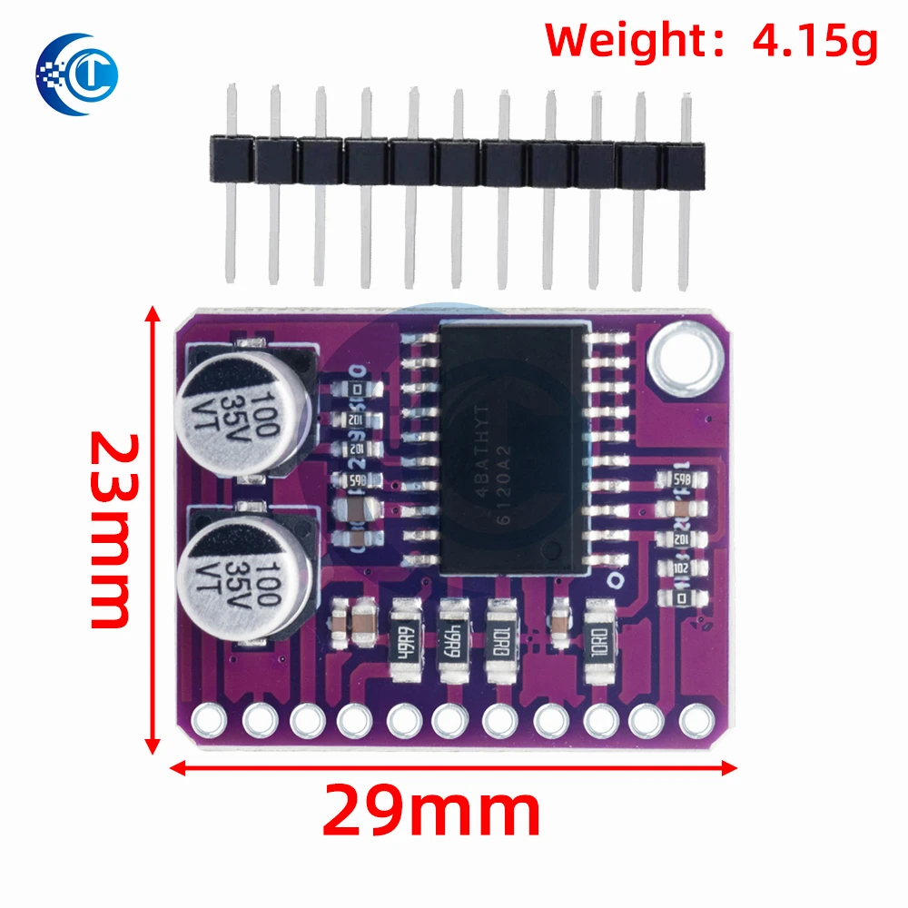 TPA6120 Low Power Hi-Fi Stereo Headphone Amp MCU-612, Audio Amplifier Module for Arduino DIY Audio Projects