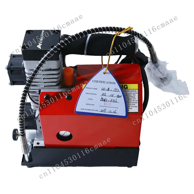 Portable 12v Mini Oil-free Air Compressor 300 Bar/4500 Psi Paintball Tanker and Household 110 Volts AC/12 Volts DC