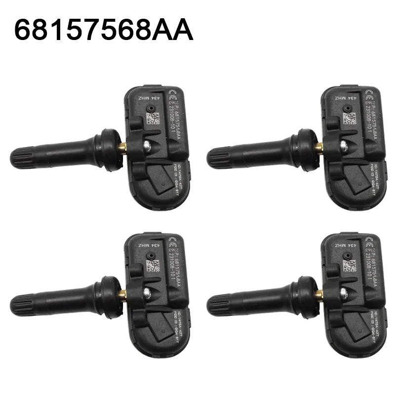 

1/4 шт. TPMS датчик давления в автомобильных шинах для Jeep Cherokee Ram 1500 68157568AA 434 МГц