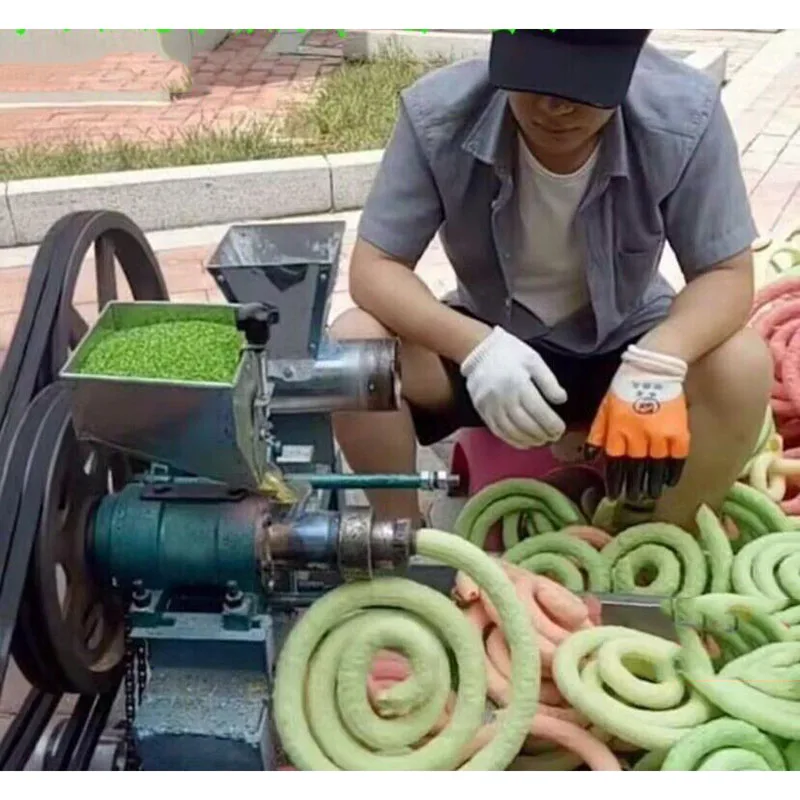 17 bastone di tempra macchina multifunzionale per estrusore di riso di mais soffiato a bacchetta cava ritorta estrusore soffiato di Popcorn croccante solido