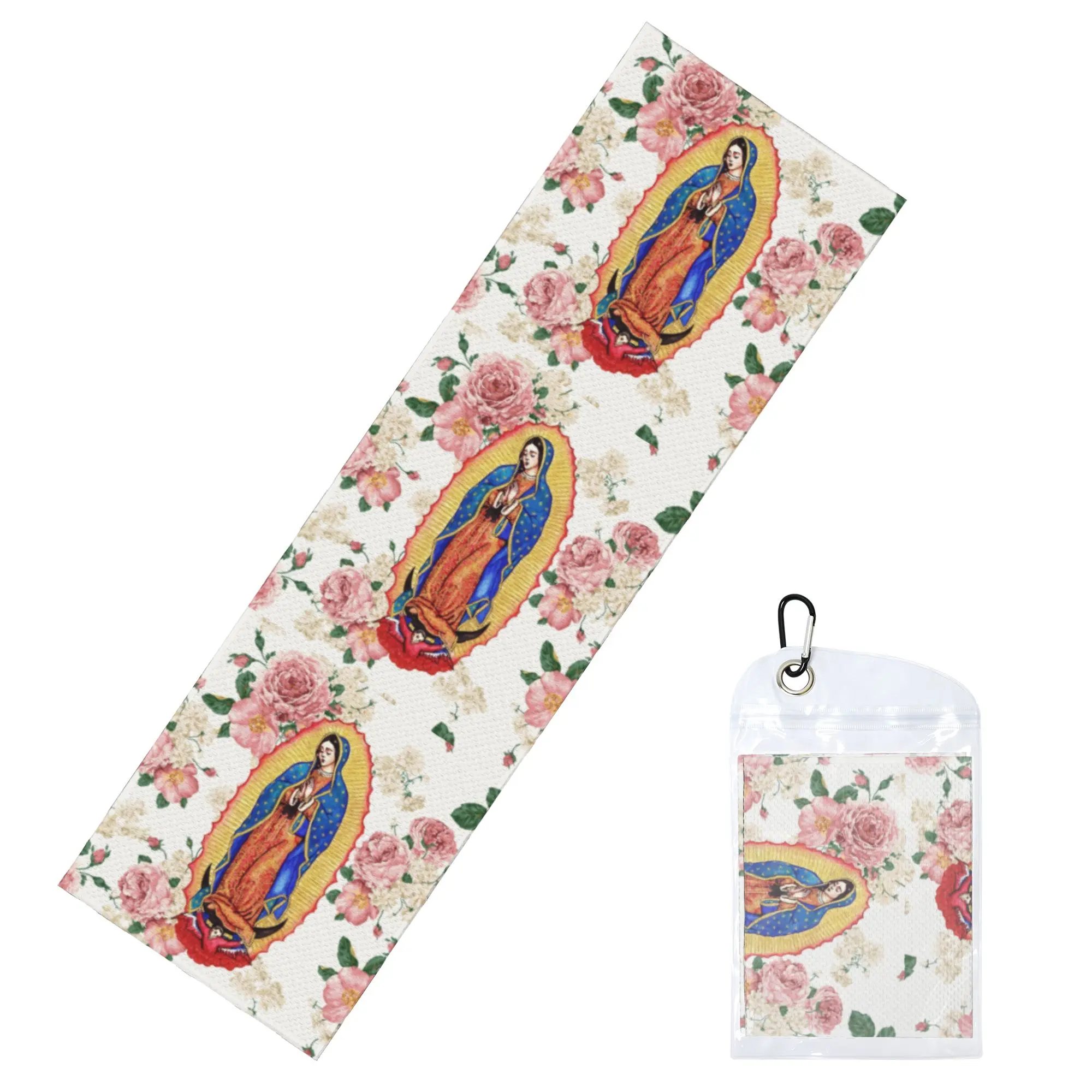 Virgin of Guadalupe Cold Exercise Towel Face Towel Quick Dry Mexico Catholic Virgin Mary Pool Breathable Cold Towel
