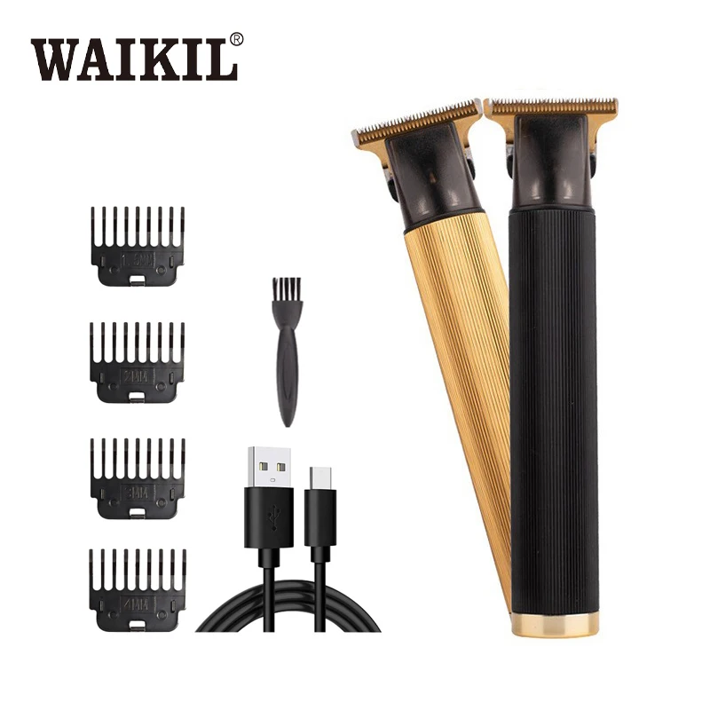 

WAIKIL Professional Men's Electric Hair Clipper Oil Head Electric Push Clipper USB Charging Trimmer Haircut Carving Clipper