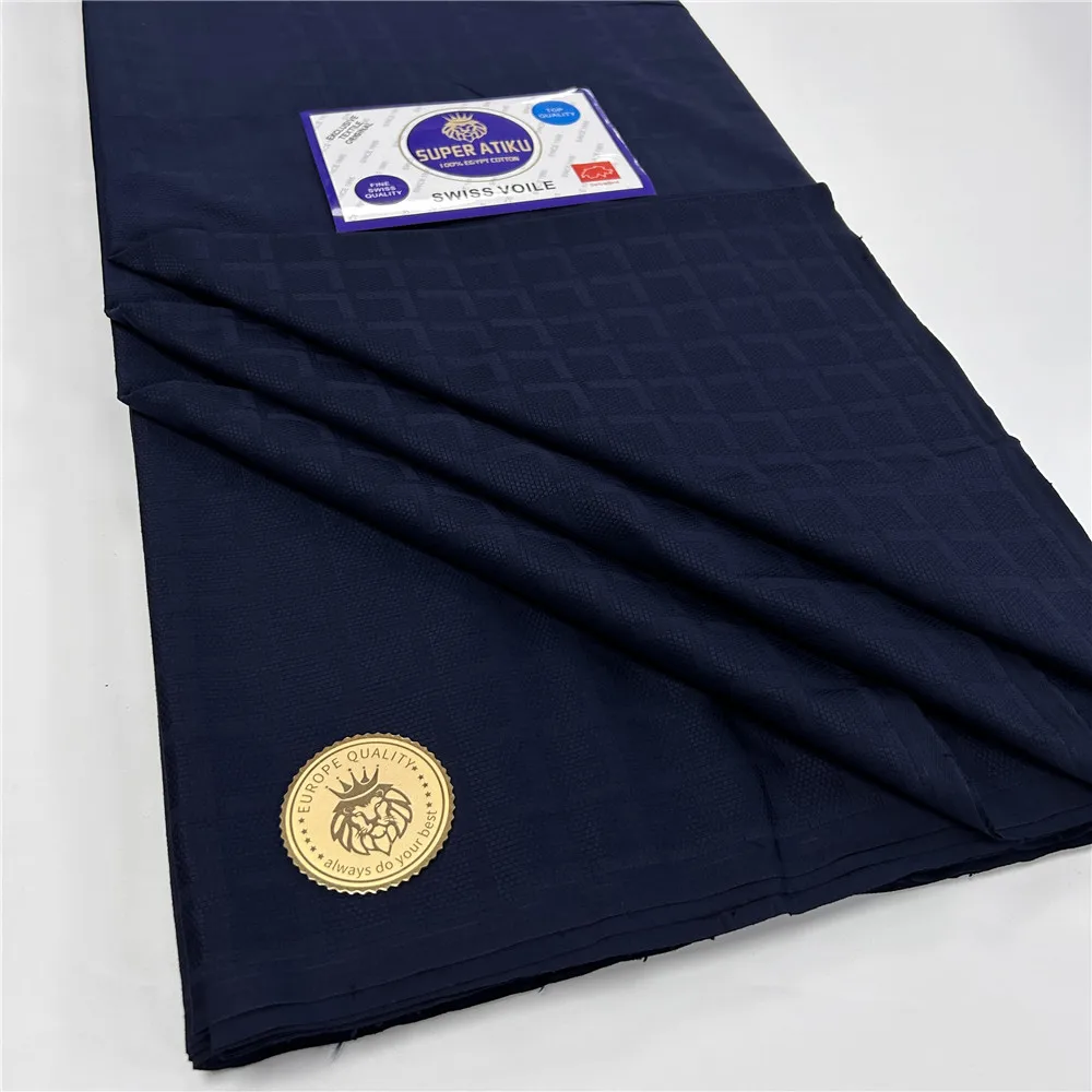 Hot Selling African Atiku Suit Men Fabric Material Nigerian 100% Cotton Shirt New TR Cloth Cotton Material for Man Garment 1588