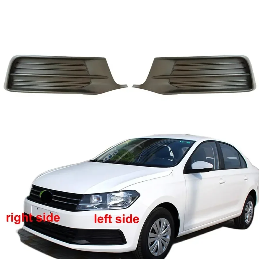 For Volkswagen VW Santana 2016-2020 Low Configuration Replacement Car Front Bumper Fog Light Cover Frame Fogs Lamp Grille