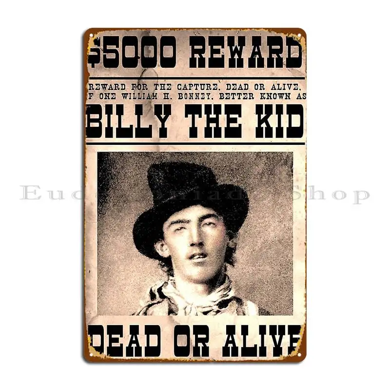 Knuppel Het Kind Vintage Gerestaureerde Gezochte Poster Metalen Borden Muur Grot Creëren Muur Decor Gepersonaliseerde Bioscoop Tinnen Bord Poster