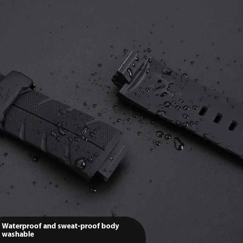 Waterproof sports silicone watch strap accessories For Casio G-shock Series G-300/301B/306X Watchband Soft Pin Buckle Bracelet