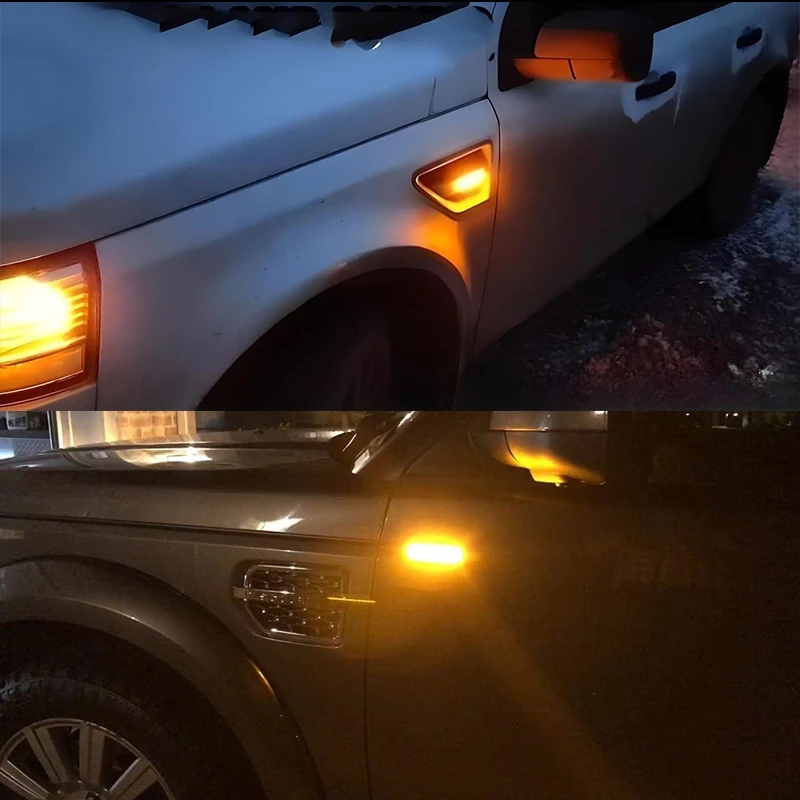 2 pezzi LED indicatori di direzione indicatori laterali dinamici ripetitore indicatore luminoso per Land Rover Discovery 3 4 Rover Sport L320 Freeland 2