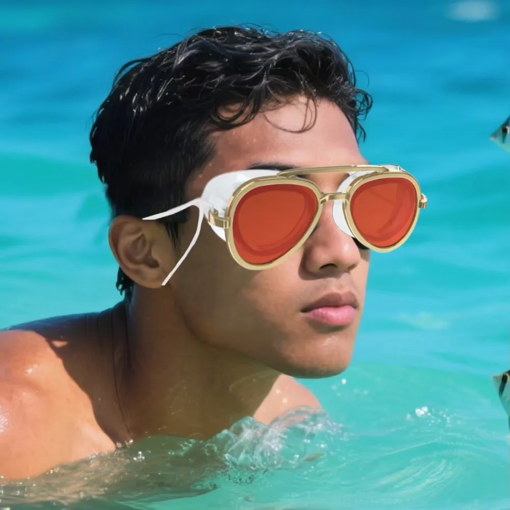 

Leak Proof Full-View Swim Goggles Full Angle Adjustable Silicone Professional Swimming Goggles Surfing Eyewear Unisex Design