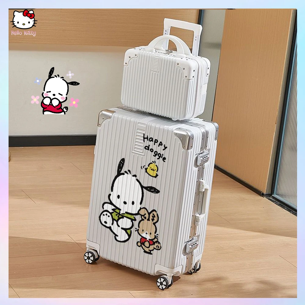 

Sanrioed Cartoon Pochacco 20 24 Inches Trolley Case Suitcase Anime Kawaii Koper Mahasiswa Perjalanan Universal Kotak Kata Sandi