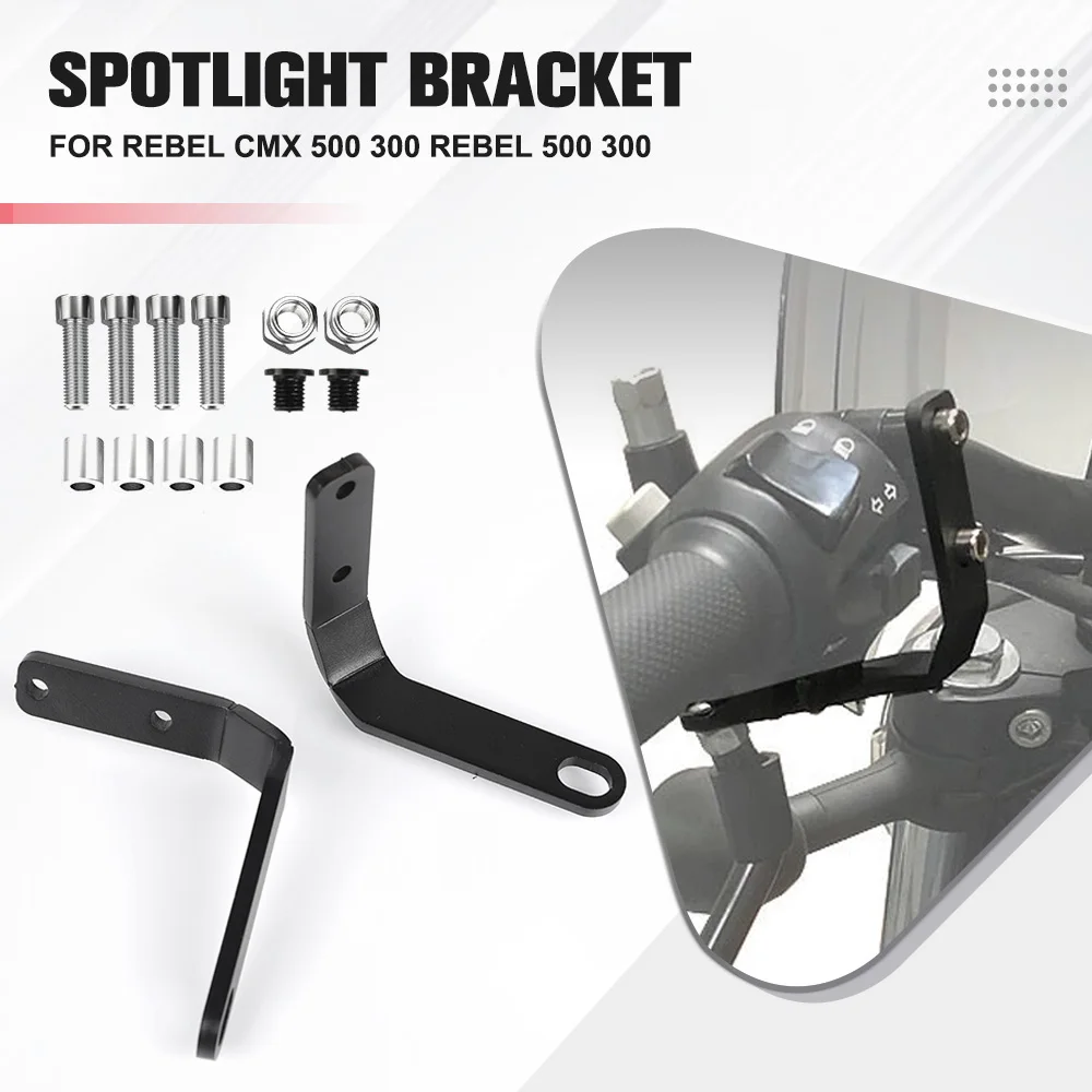 

CMX500 2017-2023 Rebel500 Motorcycle Rearview Mirror Mount Bracket Extend Holder Handlebar Clamp For Honda Rebel CMX 500 300 250