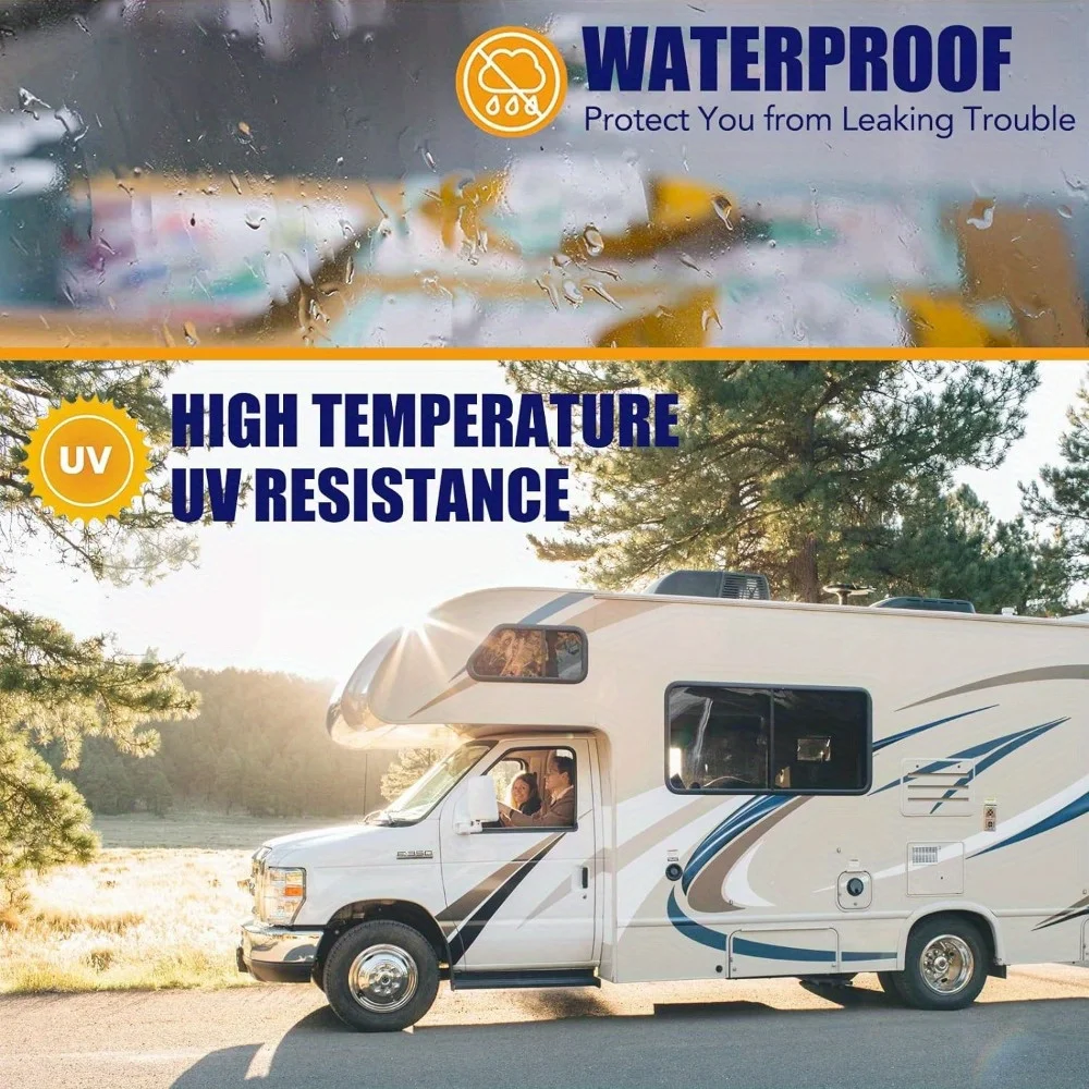 RV roof tent tape, suitable for RV maintenance, window sealing, hull sealing, truck and trailer roof sealing RV sealing tape