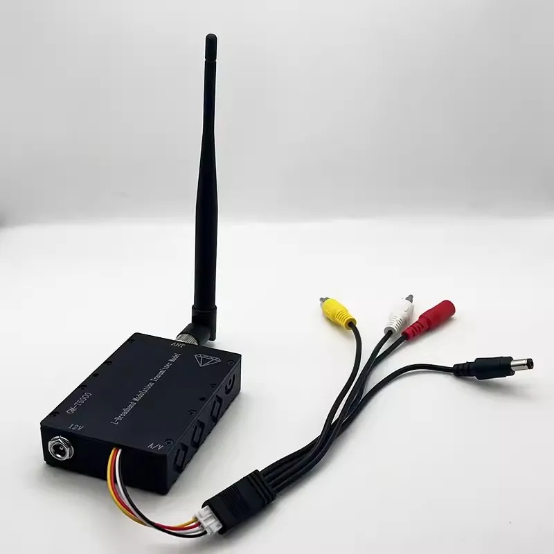 1.2G 5W ulepszony bezprzewodowy nadajnik wideo i odbiornik 1.2G transmisja obrazu bezprzewodowy sprzęt do monitorowania wideo i Audio