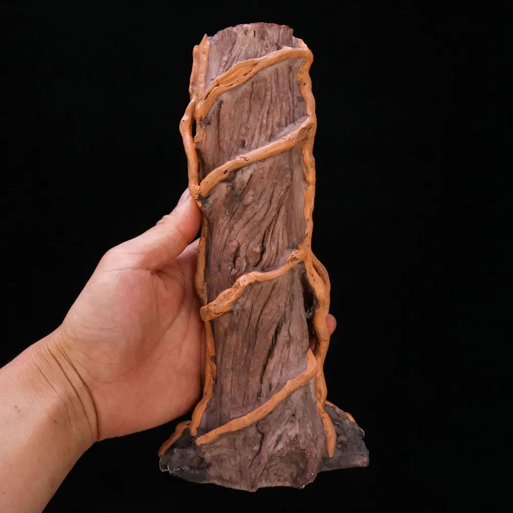 

1 шт. Декор для аквариума из смолы: имитация коряги, укрытие для рыб, аксессуар для ландшафтного дизайна аквариума