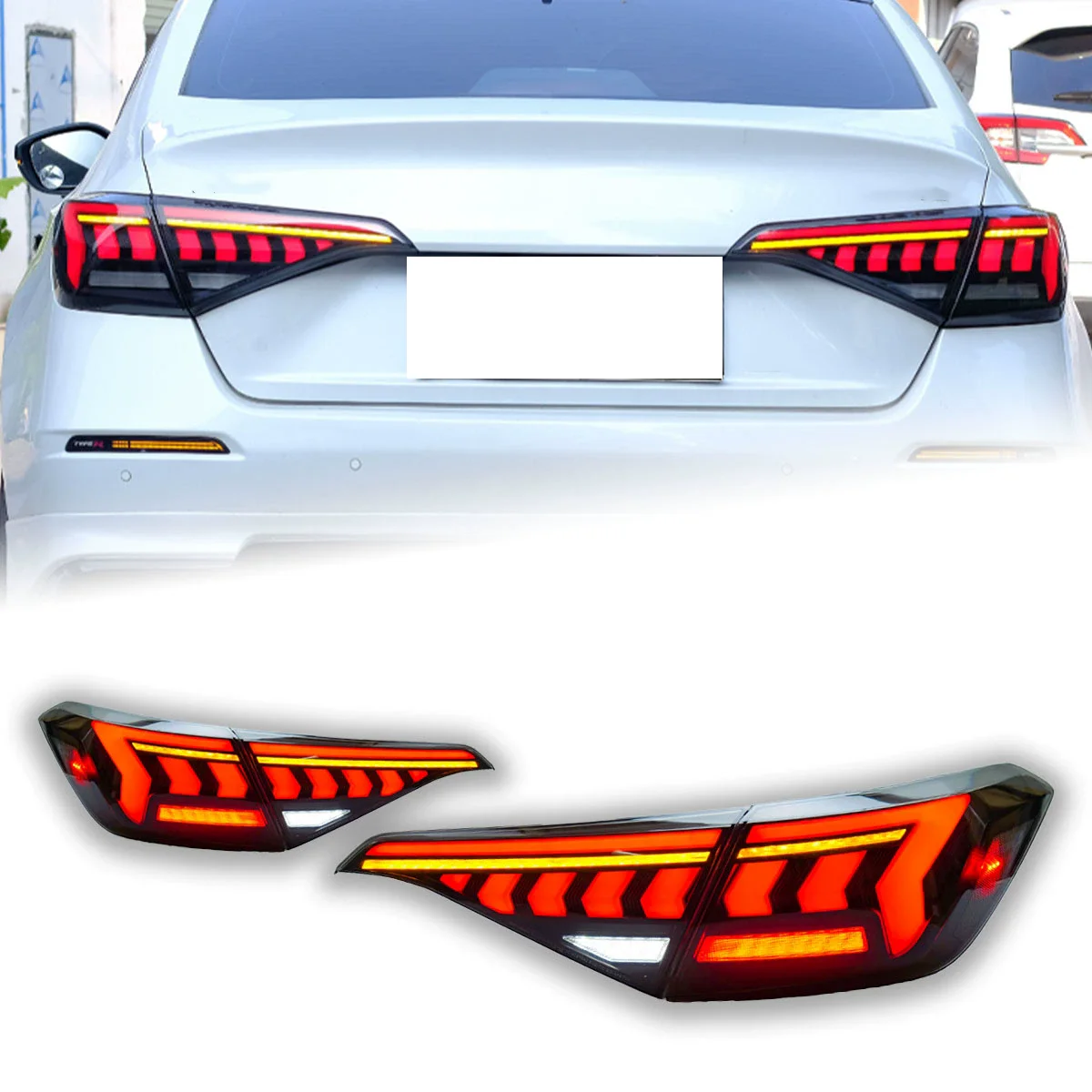 

LED taillight assembly For Honda Civic 11th 22-25 modified Rear lamp Tail light with Dynamic Turn Signal Car accessories