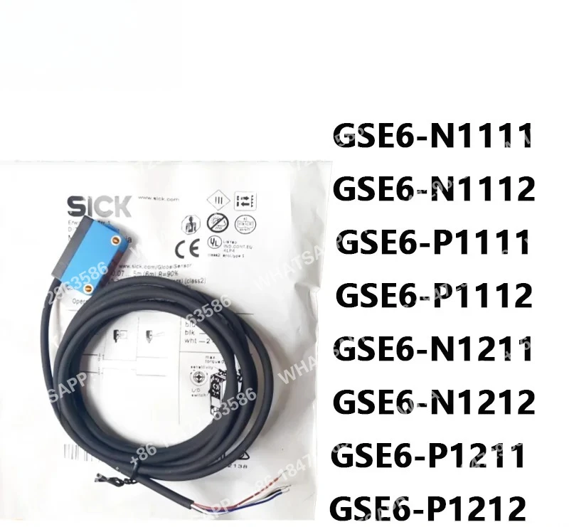 Novo Sensor Fotoelétrico SICK GSE6-N1111 GSE6-N1112 GSE6-P1111 GSE6-P1112 GSE6-N1211 GSE6-N1212 GSE6-P1211 GSE6-P1212