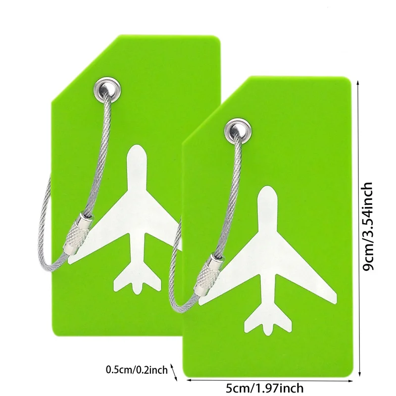 Étiquettes de bagage en silicone pour hommes et femmes, nom d'identification de valise, porte-carte nominative, étiquette de bagage unisexe, haute qualité, accessoires de voyage