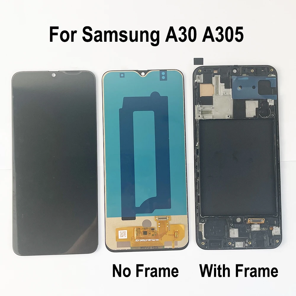 GEFEBSI для Samsung A30, ЖК-дисплей, преобразователь сенсорного экрана в сборе A305/DS A305FN A305G A305GN A305YN, запасные части для экрана