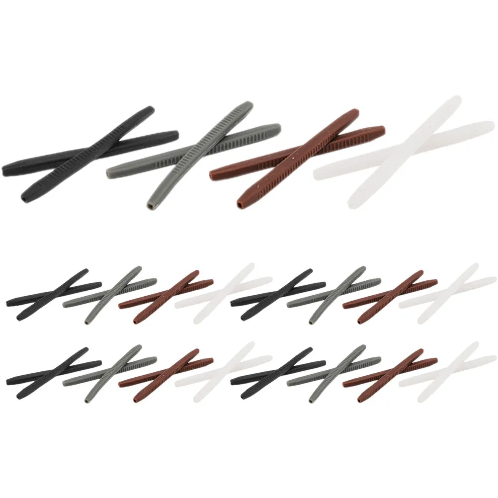 

20 пар силиконовых накладок на дужки очков, противоскользящие амбушюры для бега, плавания, занятий спортом на открытом воздухе, фиксаторы для очков