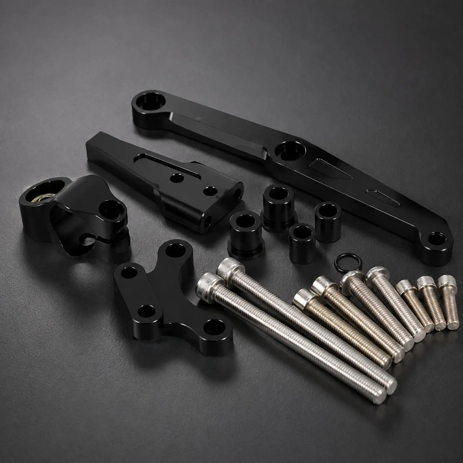 Fit CB650R 2018-2024 Motorcycle Damper Mount Bracket Aluminum Alloy Steering Stabilizer Retrofit Hardware Set