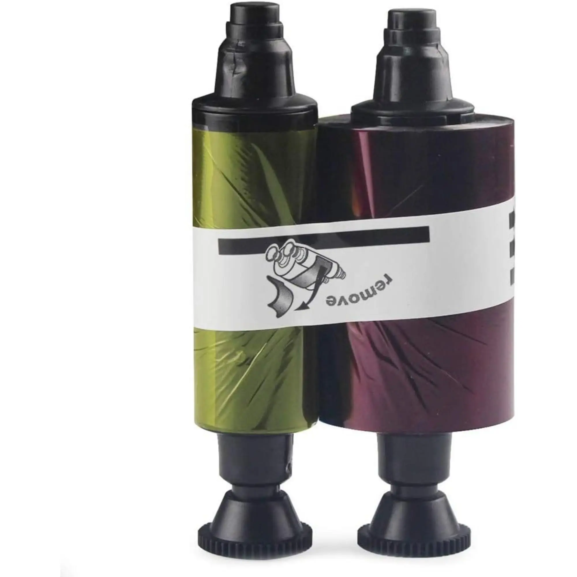 شريط من YMCKO متوافق مع Evolis pbble duals 3 ، طابعات بطاقات Securion ، صور ، R3011