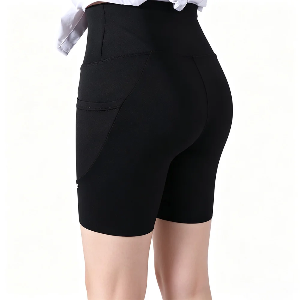 Elastic Womens Leggings with Pocket Slimming Butt Lifter Yoga Women's Capri Pants Tummy Control Leggings Peach Butt