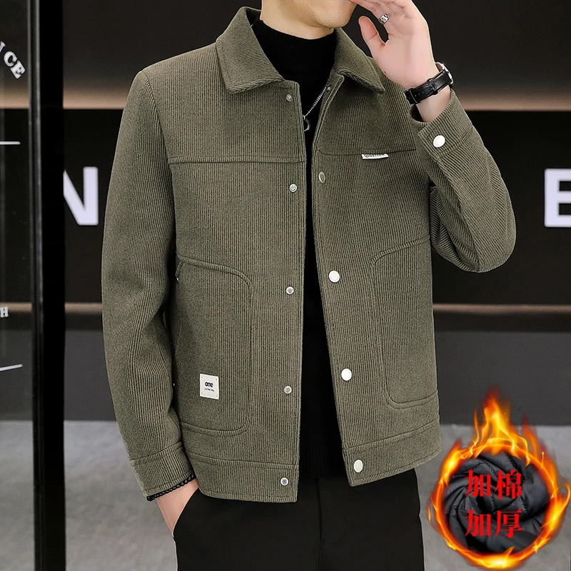 

Зимняя утепленная теплая шерстяная куртка, мужская однотонная деловая повседневная тренч, смешанные пальто, уличная одежда, пальто, мужская одежда