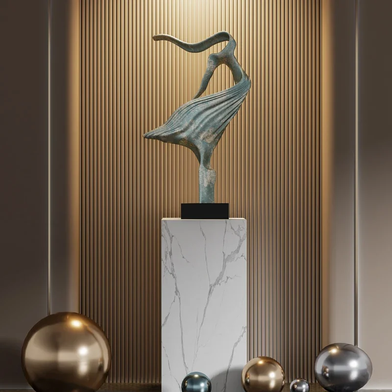 Creative Abstract Dancer Sculpture Decorations, Modern Art, Hotel Lobby, Living Room Entrance Decoration, Home Decor Customized