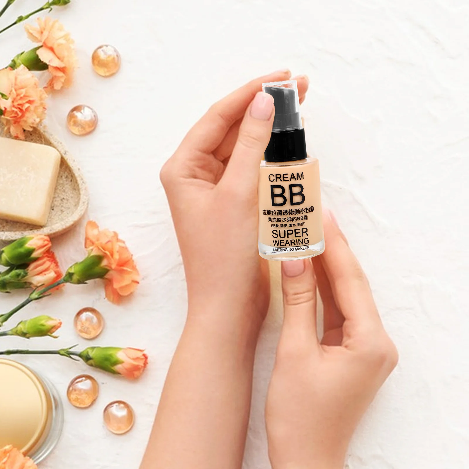 Cream Tinted Moisturizer for Women Light Yellow Hydration and Blemish Coverage Sun Protection Lightweight Daily Wear