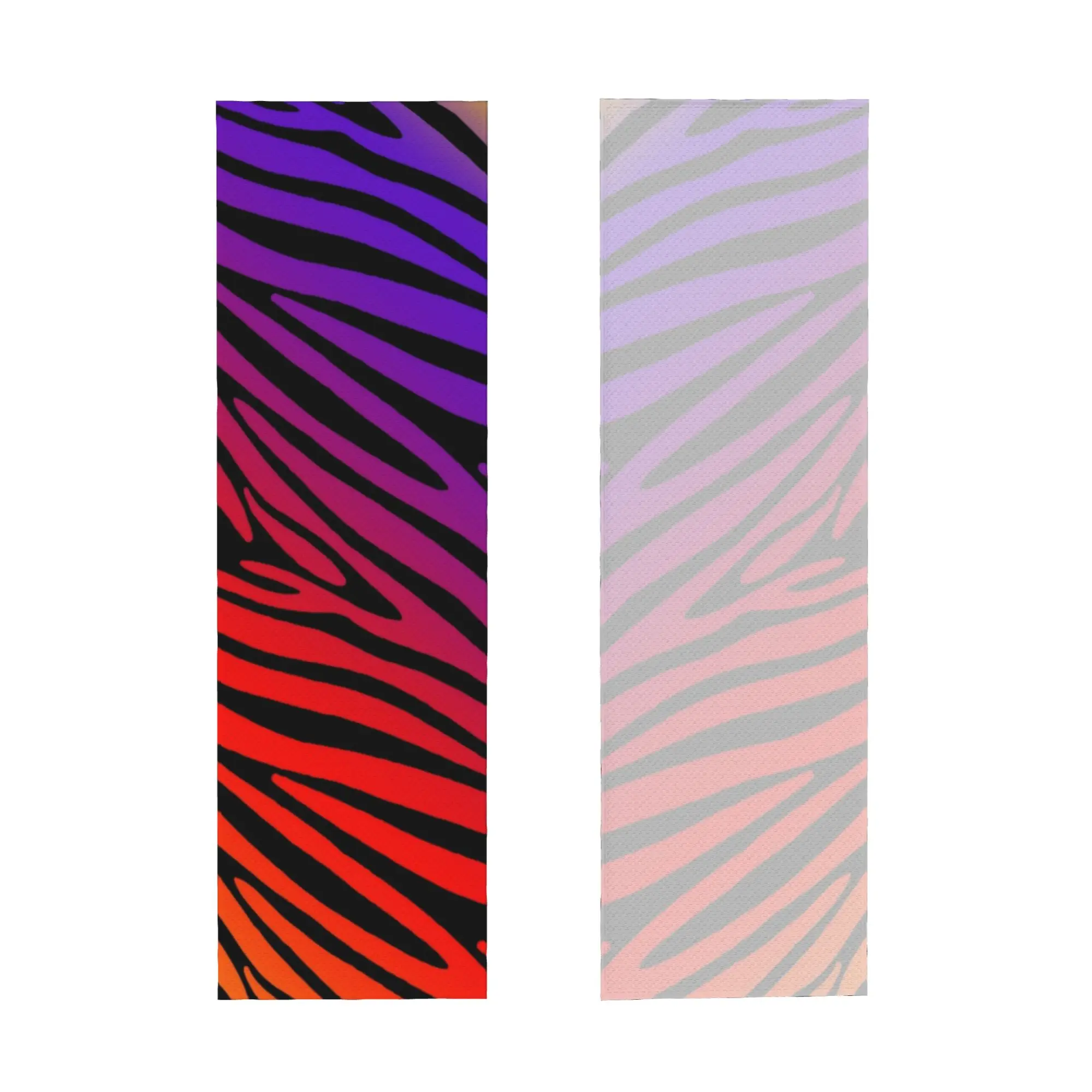 Cold Exercise Towel Colorful Zebra Print Pattern Beach Sports Yoga Swimming Camping Towel Refreshing Sports Scarf Face Towels