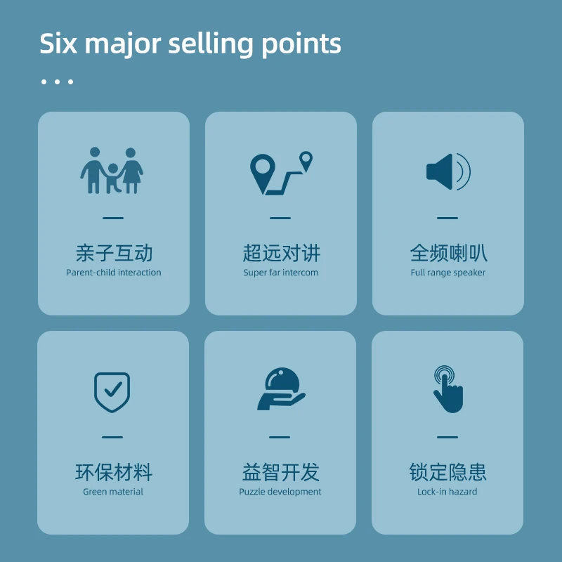 لعبة جهاز اتصال لاسلكي للأطفال، اتصال داخلي لاسلكي للوالدين والطفل مع عمر بطارية طويل، هدية اتصال واضحة