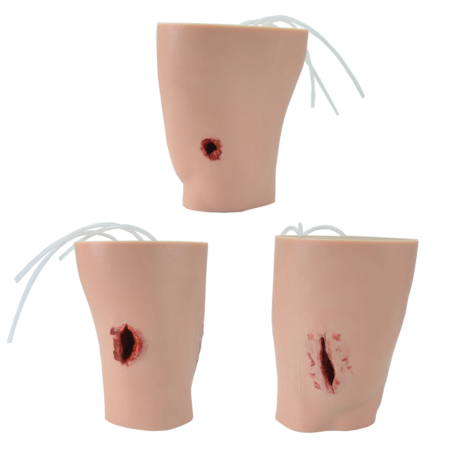 

Thigh Wound Packing Model of 3 Wounds, Stop The Bleed Kit for Hemostasis Training & Tourniquet, Hemorrhage Control Leg Trainer