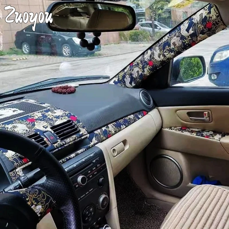 

Self Adhesive PU Leather Patch for Auto Dashboard Door Panels AB Pillar Renovation Leather Stickers Home Decor Furniture DIY