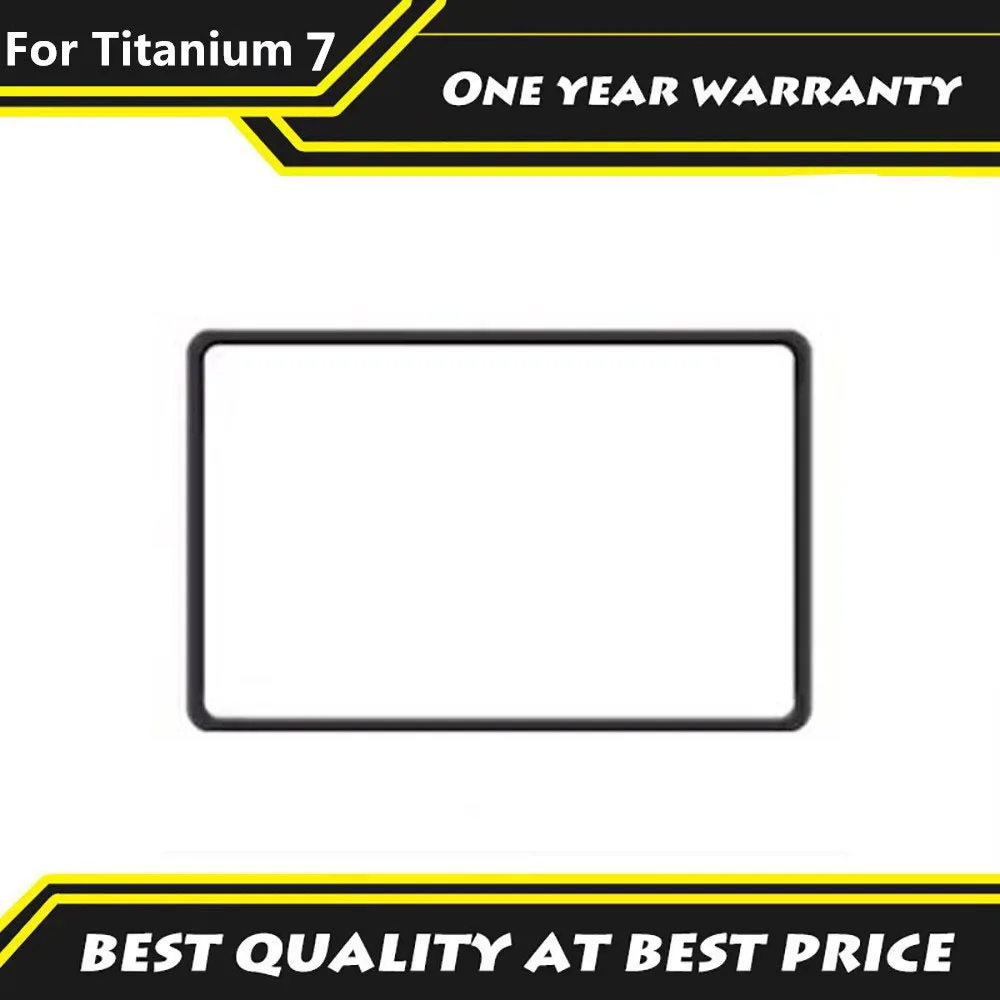 Fit For Equation Leopard Titanium 7 Central Control Navigation Screen Protector Silicone Frame Anti Knock And Anti-collision