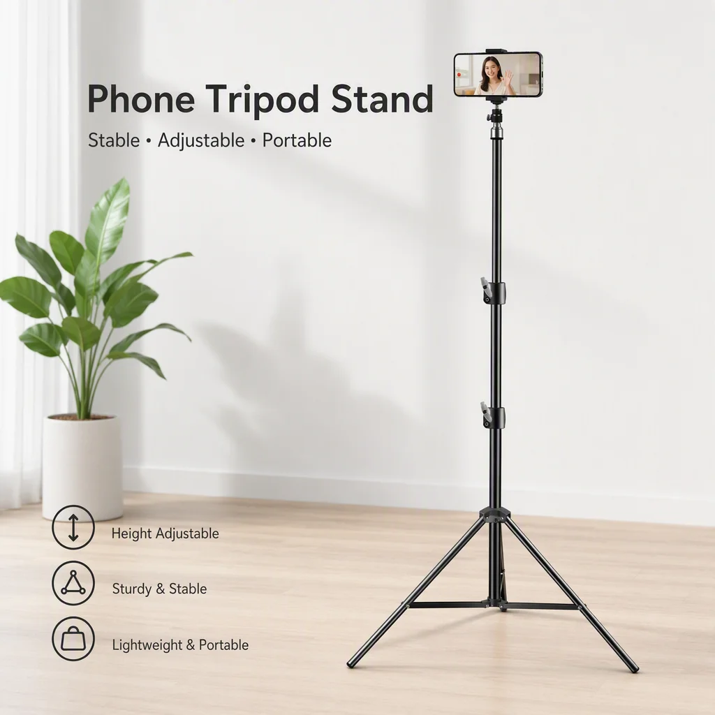 200cm Photography Tripod Light Stands With 1/4 Screw Head Adjustable Light Stand Photo Tripod For Phone Ring Light Photo Studio