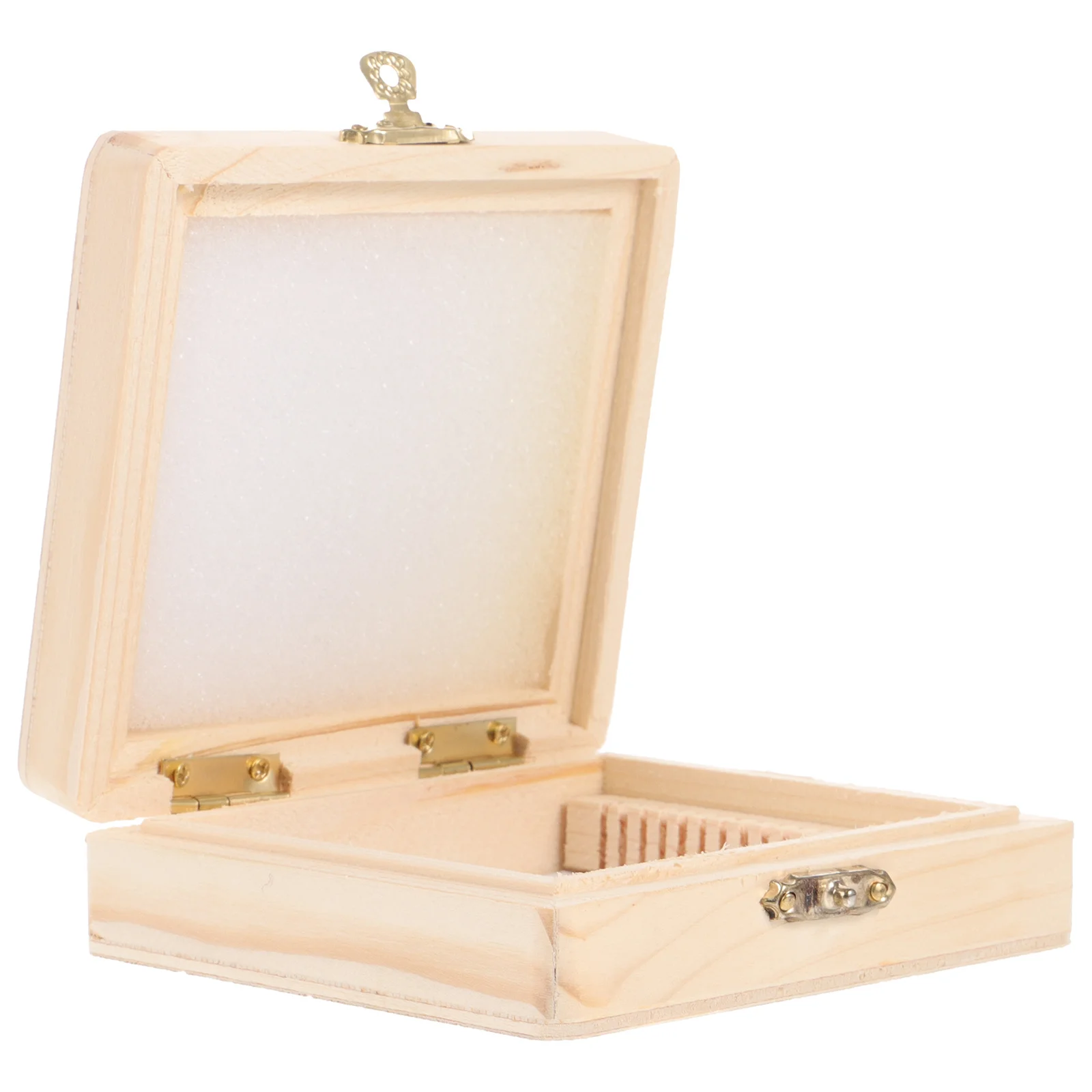 Microscope Box Wooden Biological Specimen Storage Organizer Laboratory Slide Holder Reusable Slide Storage Case - Image 2