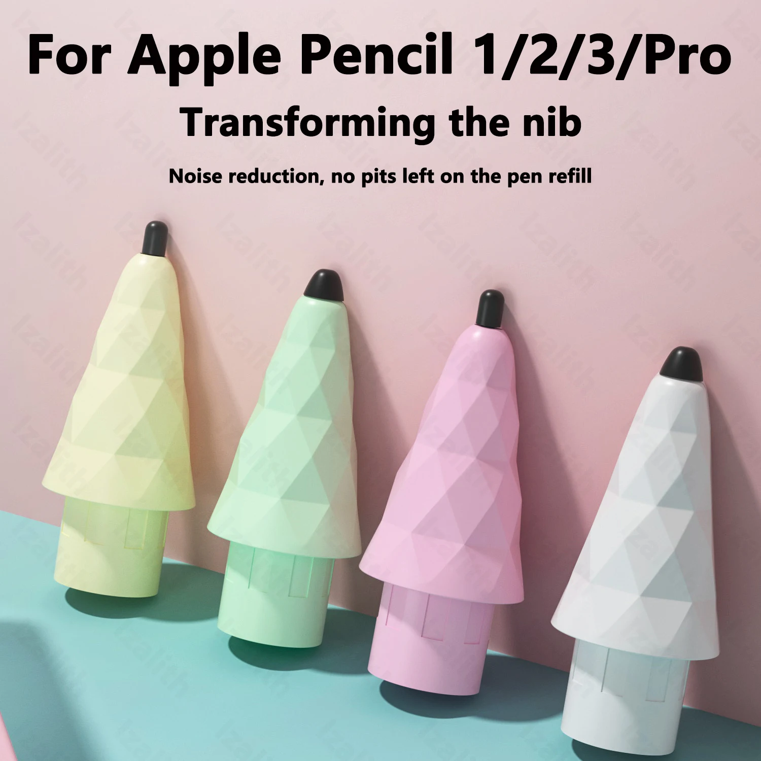 Pencil Nib for Apple Pencil 1/2/3th Apple Pencil Pro 2B HB Soft Silent Nibs for iPad Pro Pencil 1/2/3/Pro Stylus Fine Nib