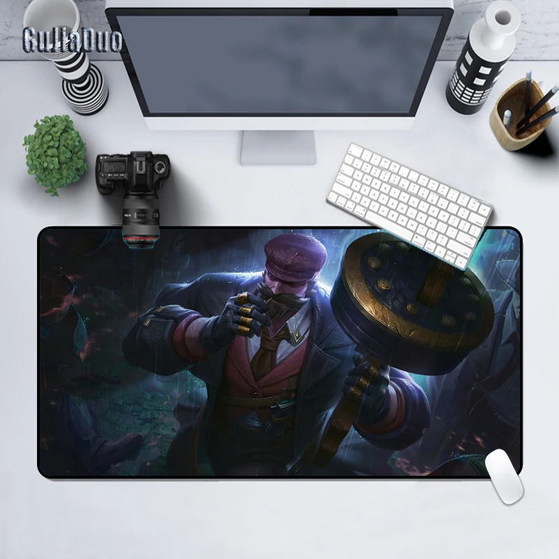 

Graves League of Legends Large Size Mange Mouse Pad Laptop Desk Mat Gaming Hoom Accessories for Gamer Waterproof Comic Mousepad