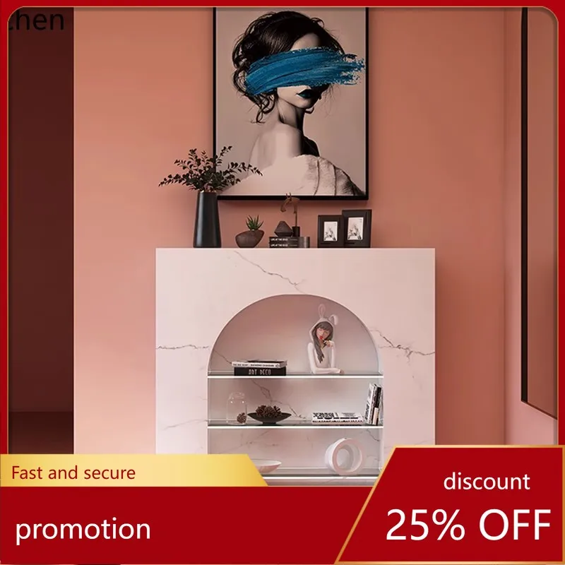 

YFY Entrance Cabinet Living Room Decorative Wall Side Cabinet Display Ultra Narrow Storage Rack