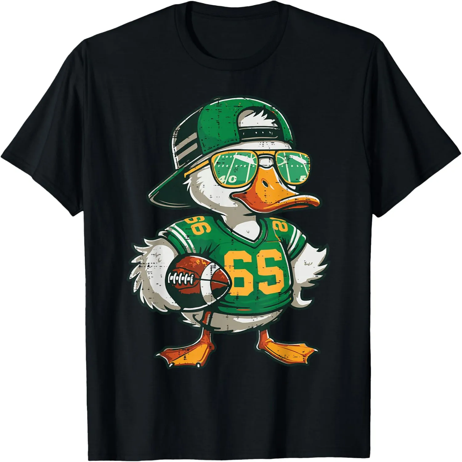 Duck American Football Sunglasses Cool Sports Men Boys Kids T-Shirt Cotton t-shirt, Vintage t-shirt,