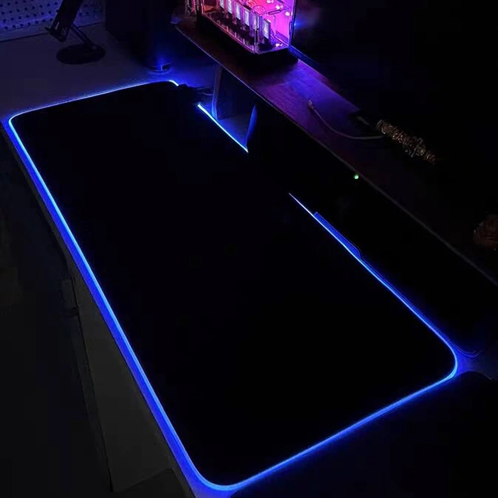 Cool Luffy One-piece Mouse Pad RGB Gaming Mouse Pad Desk Mat HD Gamer Large LED Light XXL MousePads