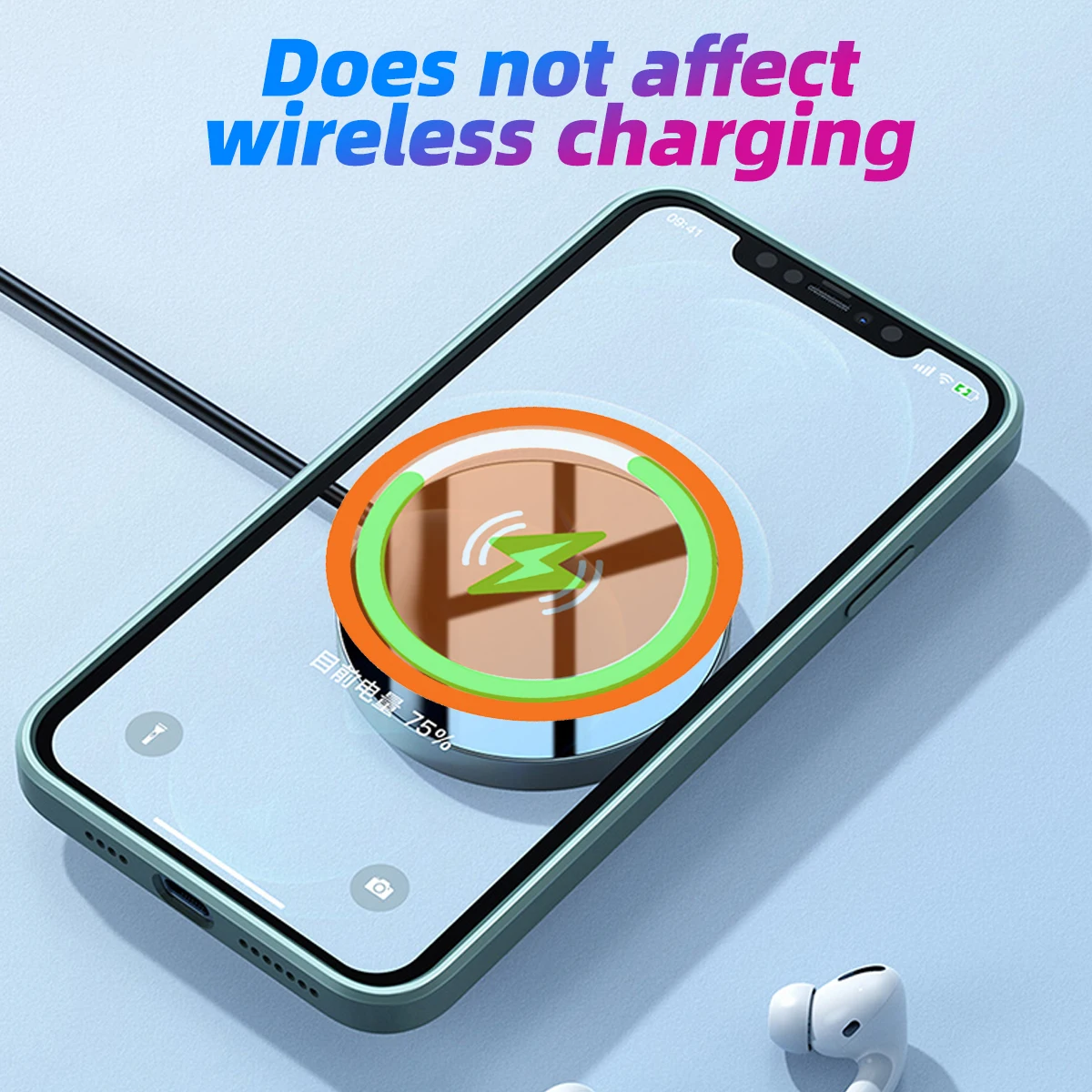 Universal Ultra Thin Metal Plate Supporting Wireless Car Charging Sheet Iron Sticker Mount Magnetic Mobile Phone Holder Bracket - Image 3