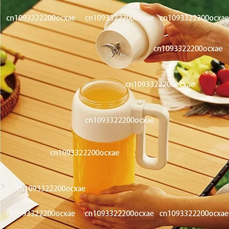 1000ml Wireless Juicer Blender Portable Drinking Cup Milkshake Mixer Juice Maker USB Rechargeable Home Juice Cup 1500mAh