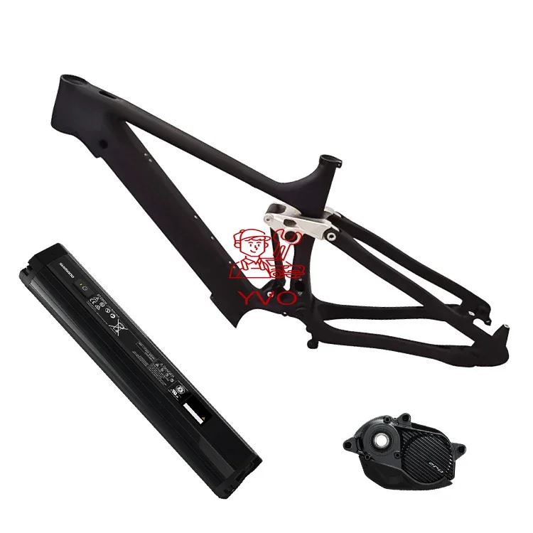 Full Carbon Fiber E Bike Disc Brake Electric Bicycle Frame Full Suspension E-MTB Frame