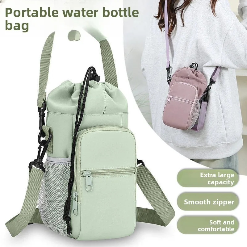 2026-new-large-capacity-multifunctional-handbag-travel-water-cup-bag-cycling-sport-coin-mobile-phone-water-bottle-bag
