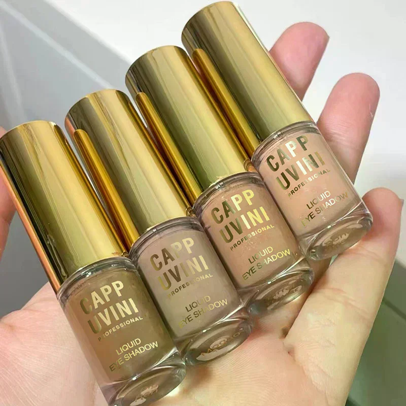 Brown Glitter Liquid Eyeshadow Stick Contour Blush Pigment Fine Shimmer Matte Natural Cheek Milk Coffee Shadow Cream Eye Makeup