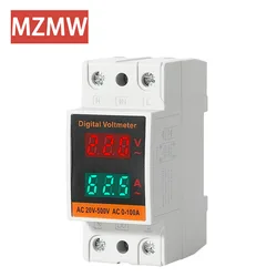 Single-phase Household Smart Electric Meter Electric Rail Type Multi-function Electricity Meter LCD Display 220V Electric Meter