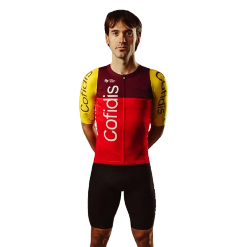 LASER CUT 2025 COFIDIS Team SHORT SLEEVE CYCLING JERSEY SUMMER CYCLING WEAR ROPA CICLISMO+BIB SHORTS